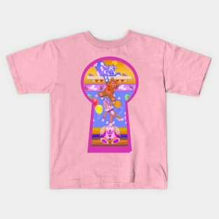 Hide and peek friends-2 Kids T-Shirt